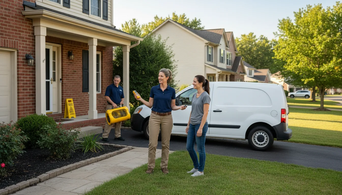 Residential water damage restoration in La Grange, IL
